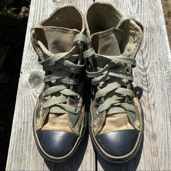 Converse kids 13 camo print high top sneakers boys girls - Picture 5 of 7